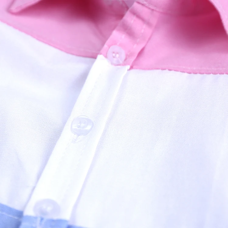 B 2pcs set long sleeve shirt turn down collar jeans (5)
