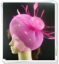 Free shipping 35 color high quality fascinator hats,nice bridal hair accessories/ party hats/wedding hats FS102