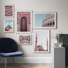 Italy Roman Egypt Pyramid Nordic Poster And Print Wall Art Canvas Painting Wall Pictures For Living Room Scandinavian Home Decor