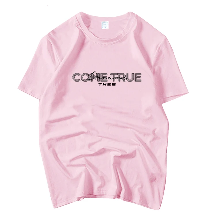 

Kpop seventeen the8 dream come true album same printing o neck t shirt for summer unisex short sleeve t-shirt