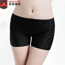 Танец живота костюм женщины безопасное нижнее белье горный хрусталь безопасности короткие брюки 14 цветов
