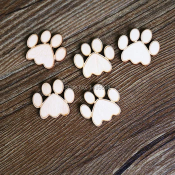 

Wooden MDF Dog Cats, PawsShape MDF, Craft, Tags, Embellishments, Decoration