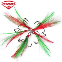 Рыболовные снасти дикие три крючка Пернатые Подвески барбы три тройной крючок тройные Крючки тройной крючок