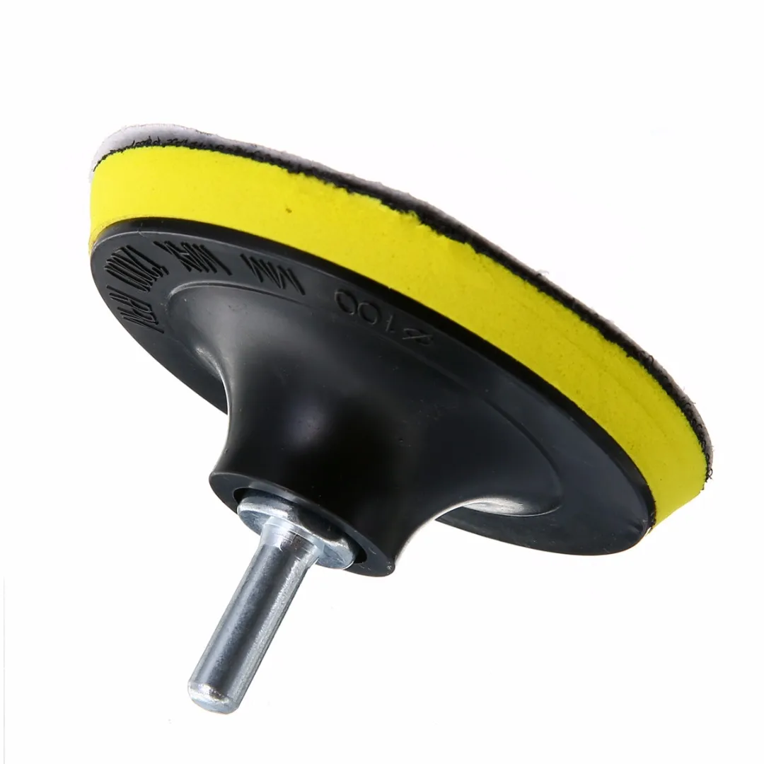 10Pcs/Set Polishing Pad Sanding Disc Sander 1000 Grits 4 inch Hook Loop Sanding Backer Pad + Shank Kit Cleaning Tool