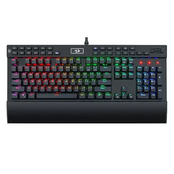 

Backlight Game Cool RGB Color Disassembly Hand Support Green Axis Mechanical Keyboard 104 Key Game Keyboard For PC 35