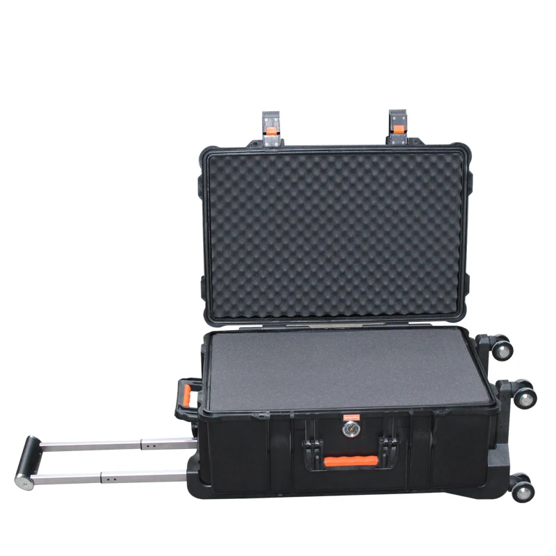 LAOA Strengthen Impacted Resistance and Water-Proof Porbable Tool Box Instrument Trolley Fix Wheel Case
