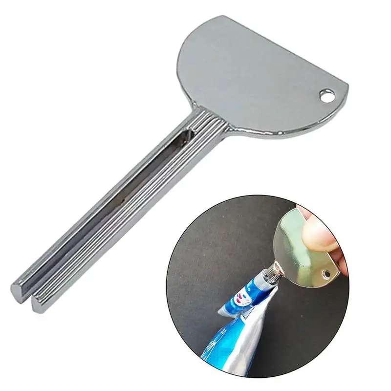 1pc Toner Paste Toothpaste Squeezer Multifunctional Stainless Steel Paste Extruder Safe And Portable Home Bathroom Supplies