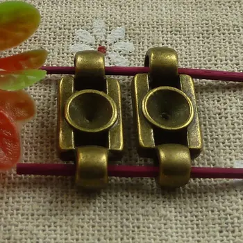 

96 pieces bronze plated nice connectors 24x10mm #1041