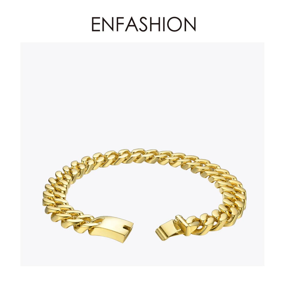Enfashion большая цепочка чокеры ожерелье для женщин золотой цвет нержавеющая сталь