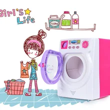 Игровой домик, игрушка для детей, электронный звук и светильник, стиральная машина, игрушка, любовь, чистая стирка, одежда, подарок для девочек, игрушка