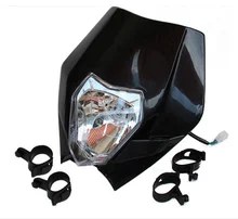 Street Fighter Bike Motorcycle Universal Headlight Headlamp For Kawasaki Suzuki Honda Yamaha Dirt Bike Black