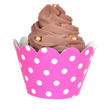 Рождественские торты украшения лазерной резки и печати бумаги индивидуальный рисунок бумажные обертки для кексов