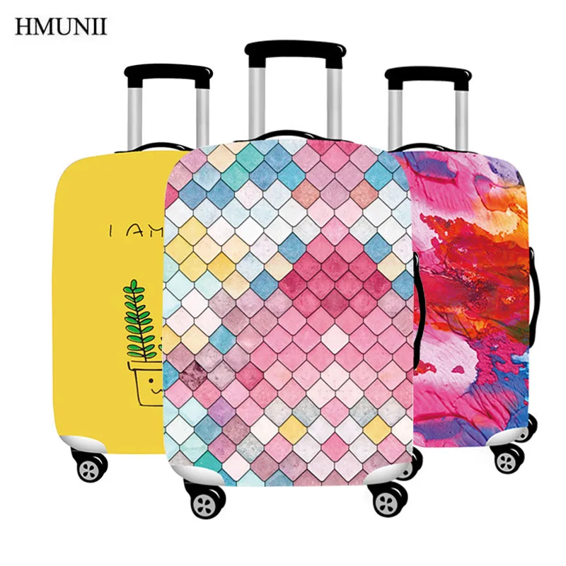 

HMUNII Travel Luggage cover Suitcase trolley case cover multi-function elastic dust cover 18/20/24/26/28/32 inch Wear-resistant