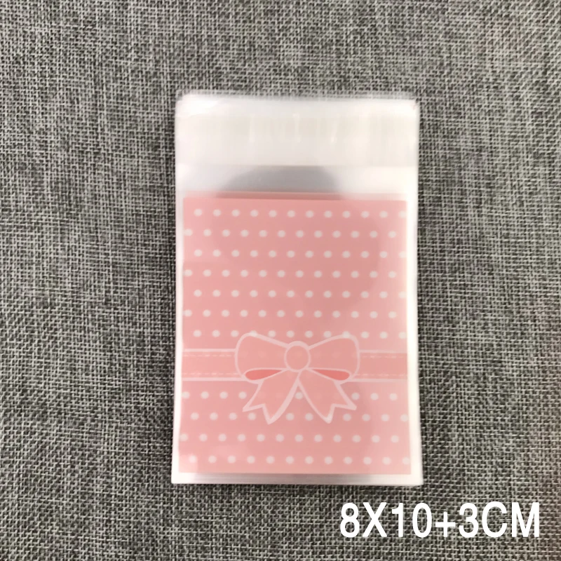 8x10 + 3 см розовые зеленые пакеты для упаковки свадебных конфет и закусок с принтом