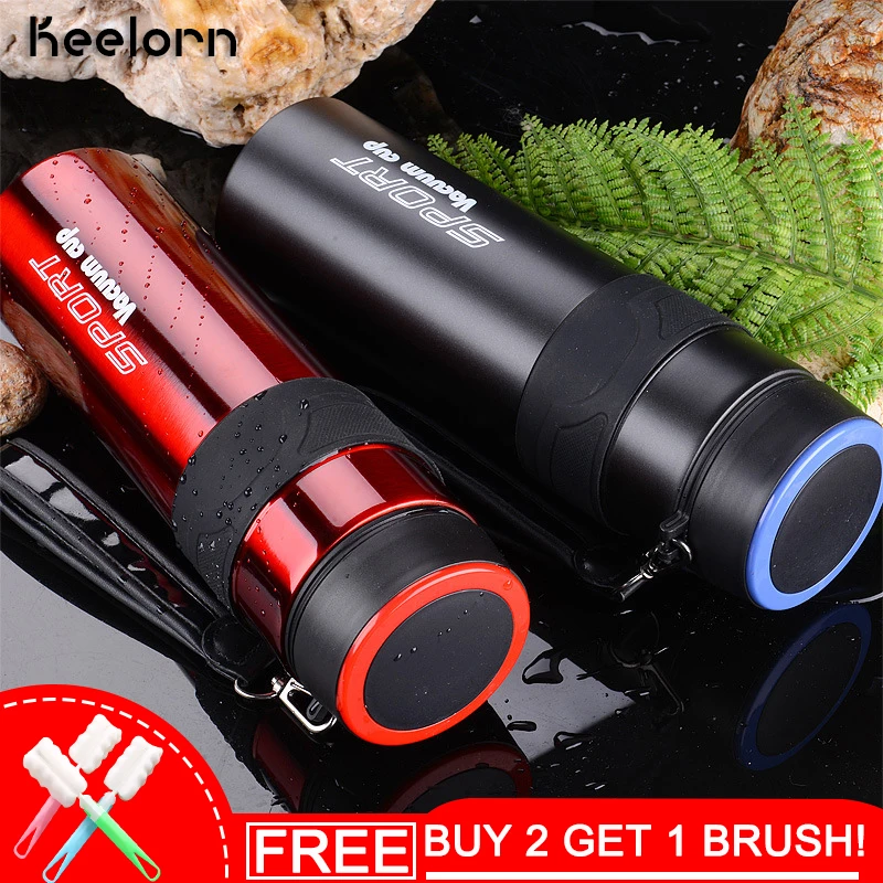 

Keelorn 880ml Outdoor Stainless Steel Sport Portable Large Capacity 1000ml Climbing Cups Vacuum Flasks Stainless Steel Cups