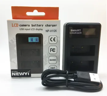 

Digital USB 5V Input Dual Camera Battery Charger with LCD Display for Fuji XT2 XA3 X100F XA10 XA10 XA2 XT10 XT1 NP-W126 Battery