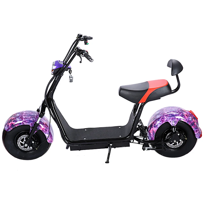 Мото скутер Заводская распродажа взрослых E-велосипед электрический 1000 Вт литиевых Батарея с двойной сиденье тормоз рулевого лампа фонарь