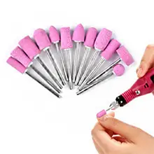 BellyLady 12PCS/Set Quartz Nail Electric Manicure Drill Bits Nail Polishing Head Cutters