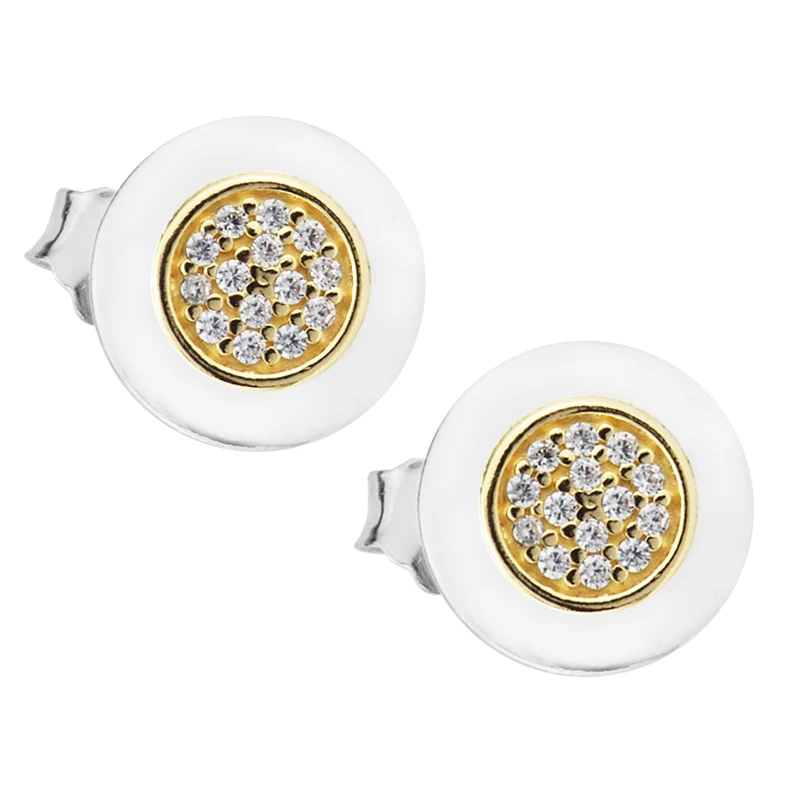 

CKK Earrings Signature Stud Earrings 100% 925 Sterling Silver Fashion Europe Earring Studs for Women DIY Charms Jewelry