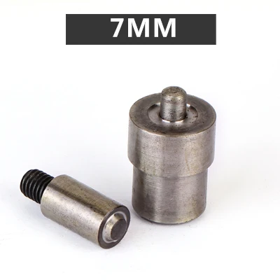 Eyelets buckle mold. Hand pressing button machine.Prong Snaps mold. Button installation tool. 3mm/4mm/5mm/6mm/8mm/10mm/12mm-40mm - Цвет: 7mm inner diameter