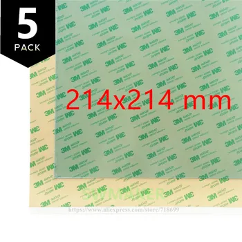 

SWMAKER 5 pack 214x214mm Replacement PEI Sheet with 468MP adhesive tape for Reprap Wanhao i3 Anet 3D Printer