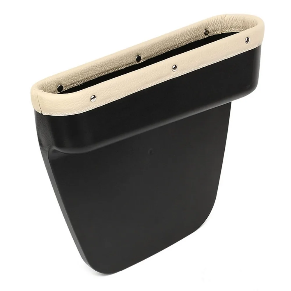 

Universal Car Styling Storage Auto Seat Gap Filler Pocket Catcher Organizer Pouch Black Between Car Seat PU Leather