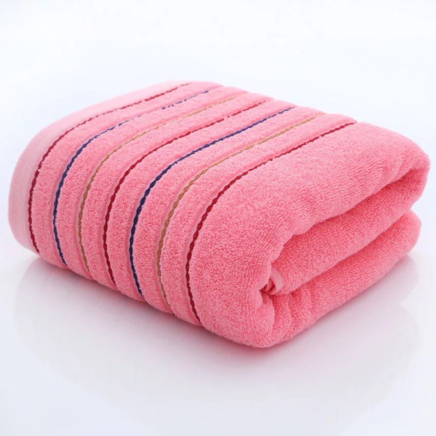 Хлопковое полосатое полотенце, набор мягких полотенец для ванной, плотное полотенце для душа, для дома, спа, для лица, для взрослых и детей, Toalla Serviette Handtuch - Цвет: Color 4