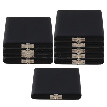 

Yibuy 10pcs 9.2x7.8cm Black PU Leather Oboe Reed Case Holder for 6 Reeds