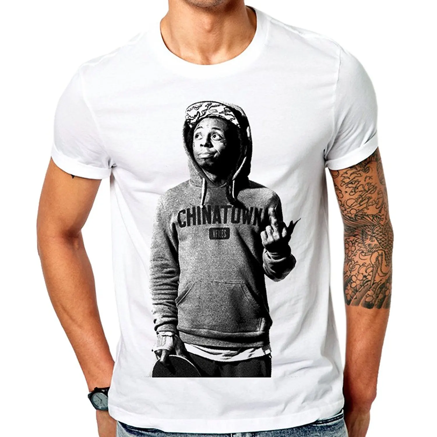 Mazumi8 Lil Wayne Копенгагена футболка | Мужская одежда