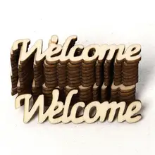 15 шт. деревянные "Добро пожаловать" вечерние украшения для бара отеля, ресторана, деревянные украшения для свадьбы, дня рождения, дома, вечерние A3