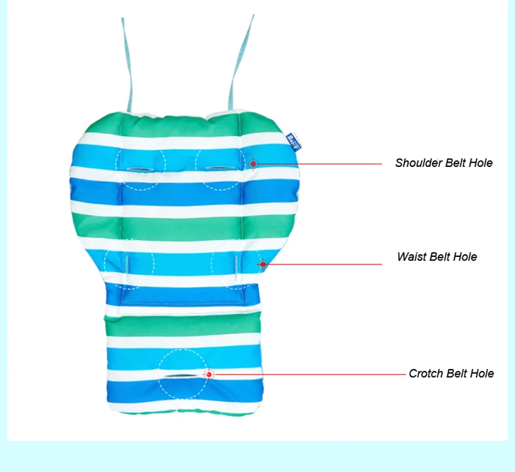 Коврик для коляски для детей, толстая цветная подушка для детской коляски, подушка для коляски, стул, автомобильный зонт, тележка, подушка для детского кресла