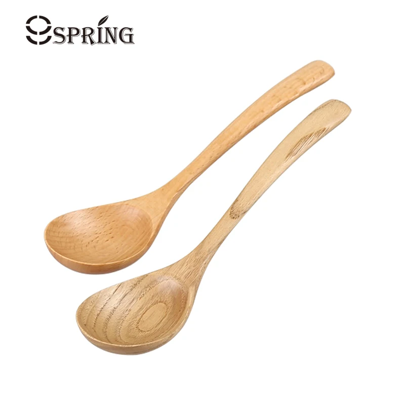 High Quality Wooden Spoon Large Soup Spoon Wood Dinner Cutlery Spoon Tablespoon Kitchen Ladle