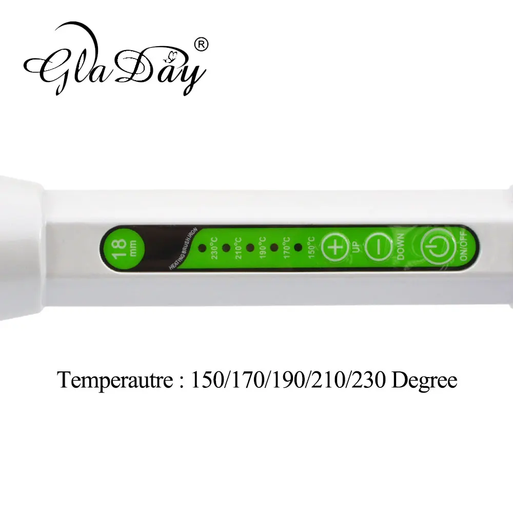 Ceramic Hair Curler Brush Electric Comb Hair brush LED Curling Fluffy Brush Curlers Styling Tools