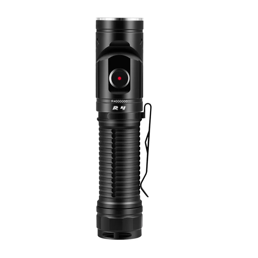

2019 Rofis R4 LED Flashlight CREE XHP50.2 90 degrees Anglelight 2300 lumens with 21700 Battery and Magnetic USB charging