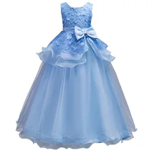 Новинка года; свадебное платье-пачка принцессы с цветочным рисунком для девочек; карнавальные Детские праздничные платья; летнее элегантное платье для девочек; одежда для детей