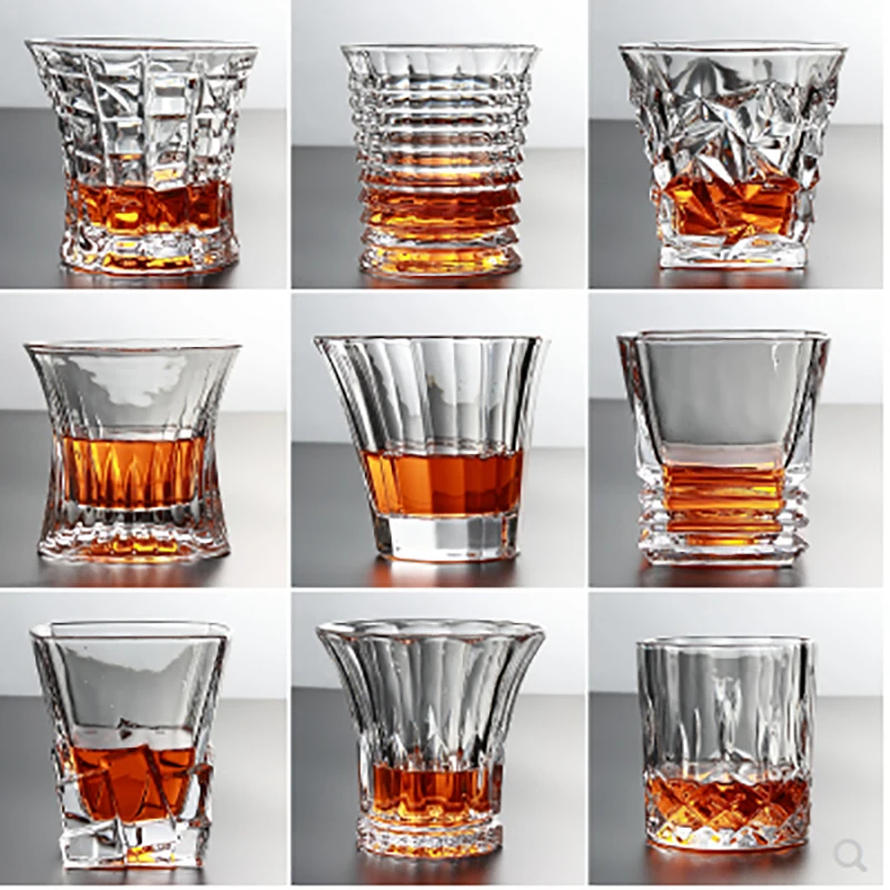 

1PCS Brandy Crystal Cup Shot Hot Cold Water Toughened Glass Cup Creative High Spirits White Wine glasses Drinking Liquor whisky