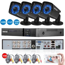 OWSOO 8CH система видеонаблюдения 1080N 1500TVL AHD DVR с 4 шт. HD 720 P наружная камера видеонаблюдения ночного видения системы безопасности комплекты видеонаблюдения