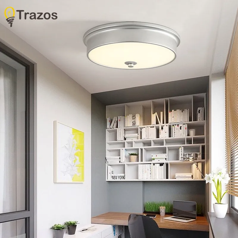 

Modern LED Round Ceiling Lights Nordic Style Ceiling Mounted Lamp For Bedroom Dining Living Room Kitchen Lighting Fixture