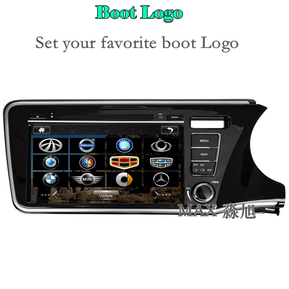 Cheap MAX 2 din 8" Car DVD Player For Right Driving Honda City Radio RDS GPS Navigation System Free Map 3G 1080P Bluetooth call/music 4