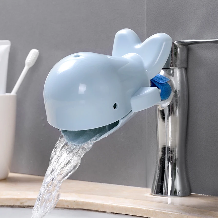 Whale Cartoon Faucet Extender Toddler Baby Children Spout Fun Hand