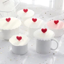 Симпатичные противопылевые силиконовые стеклянные крышки многоразовые кружка кофейная чашка Крышка Бар столовые приборы пломба крышка напиток аксессуары