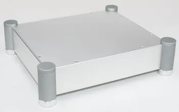 

D-027 CNC All Aluminum Chassis Case Box Cabinet for DIY Audio Power Amplifier 280mm*320mm*70mm 280*320*70mm