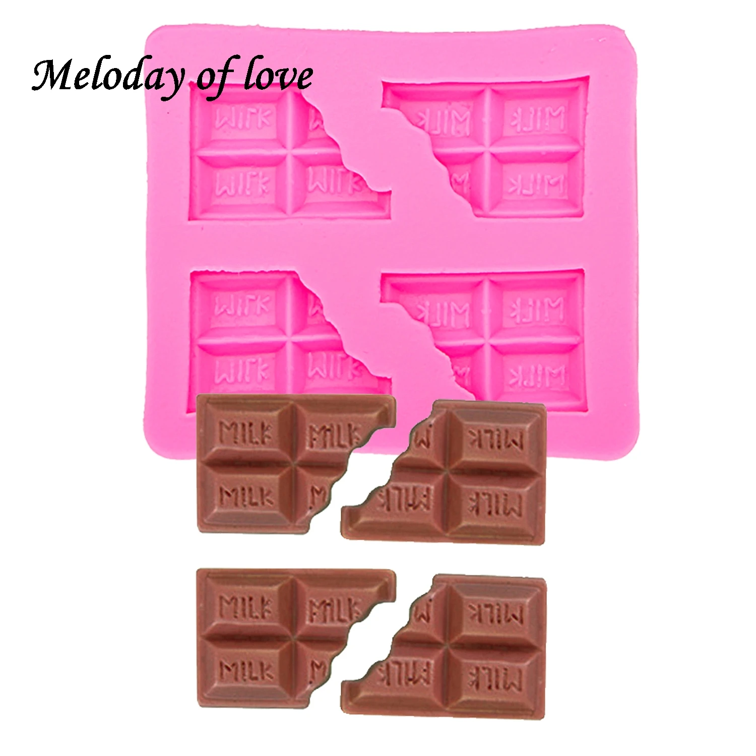 

Milk letter chocolate Candles Resin Clay Butter Cookie DIY fondant baking cake decorating tools silicone mold T0014