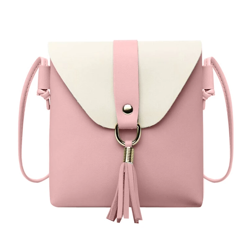 Женская модная сумка с кисточками хит цвета женская сумка на плечо летняя маленькая свежая квадратная сумка через плечо новое поступление