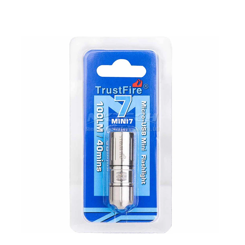 TrustFire MINI-07 XP-G2 светодиодный фонарик USB лампа 4,2 см 23 г фонарь 10180 100 мАч литий-ионная батарея брелок огни 304 из нержавеющей стали 3 режима