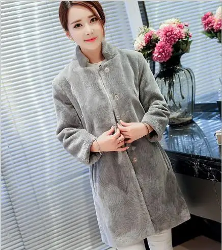 Fourrure Z97 La Outwear Femmes Artificielle Faux Clobee Chaud 2018 Plus Femme Manteau Furry Taille De D'hiver Veste qaxTpR