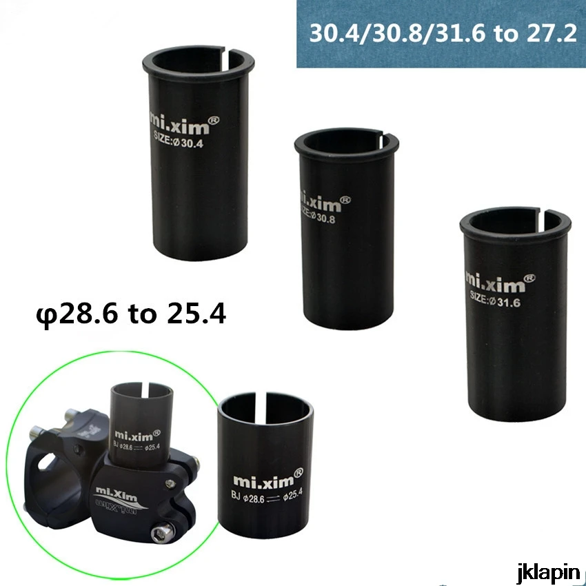 

seat tube seatpost diameter adapter shifters 30.4 30.8 31.6 transfer to 27.2
