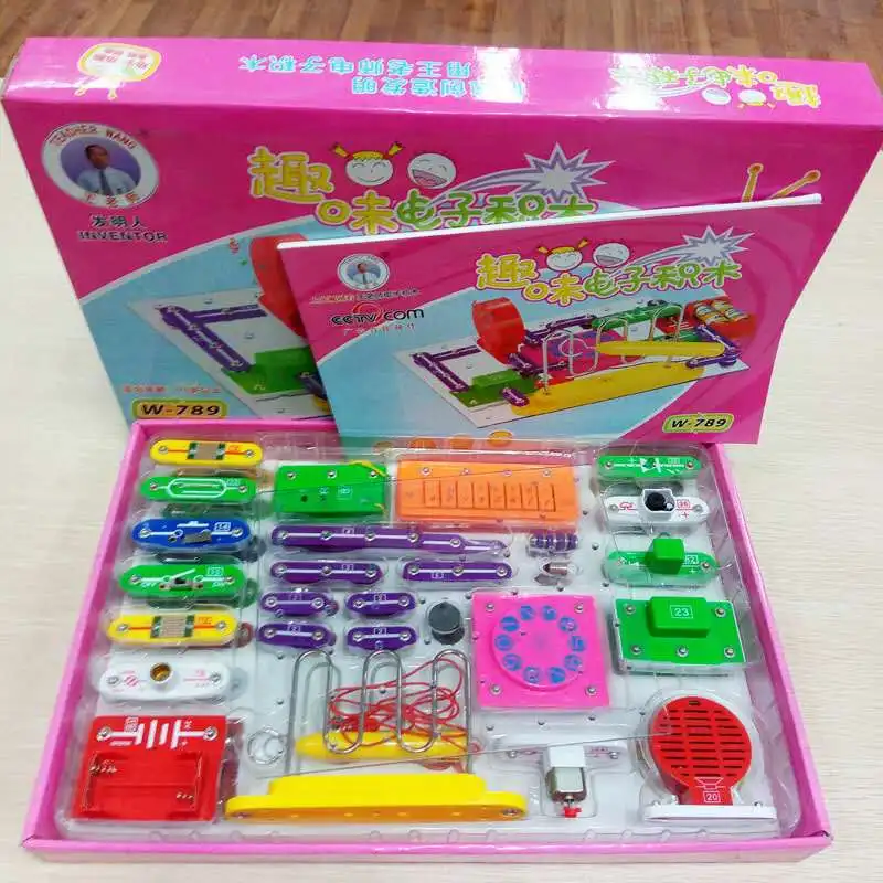 W 5889 Smart Electronic Block Kit Learning educational toys Toys Diy