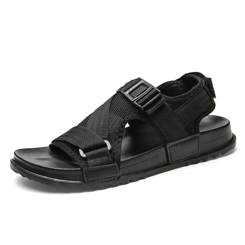

Men's Sandals Large Size Explosion Models Open Toe PU Bottom Breathable Soft Wear-resistant Beach Shoes Men's Shoes