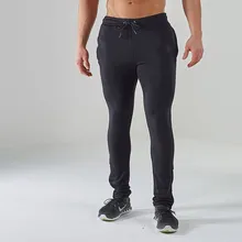 Мужские однотонные спортивные штаны, дышащие спортивные штаны для занятий спортом, спортивные Леггинсы для фитнеса, Прямая поставка